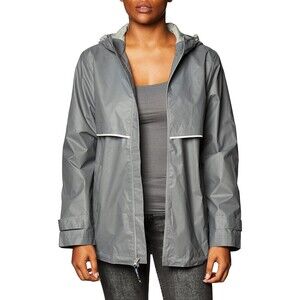 Rain Jacket 4XL Charles River Apparel New Englander Wind & Waterproof NWT Gray